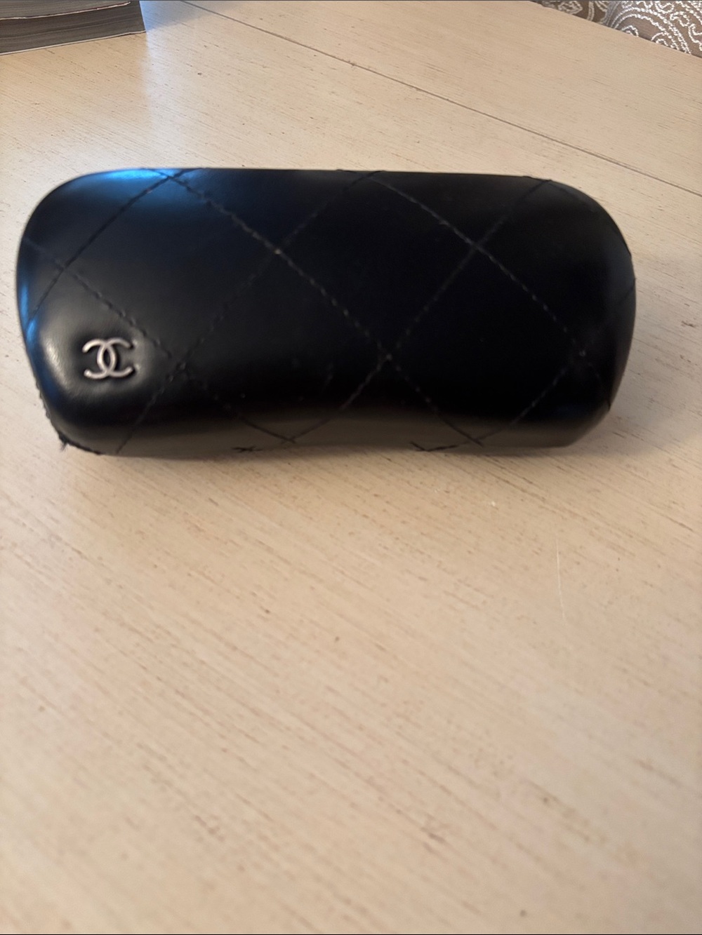 Chanel Black Quilted Sunglasses Case